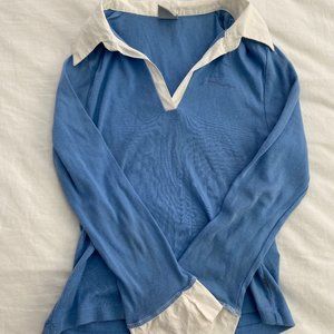 Fila Collared Long Sleeve Athletic Shirt